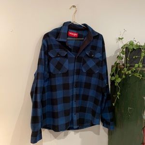 wrangler fleece flannel